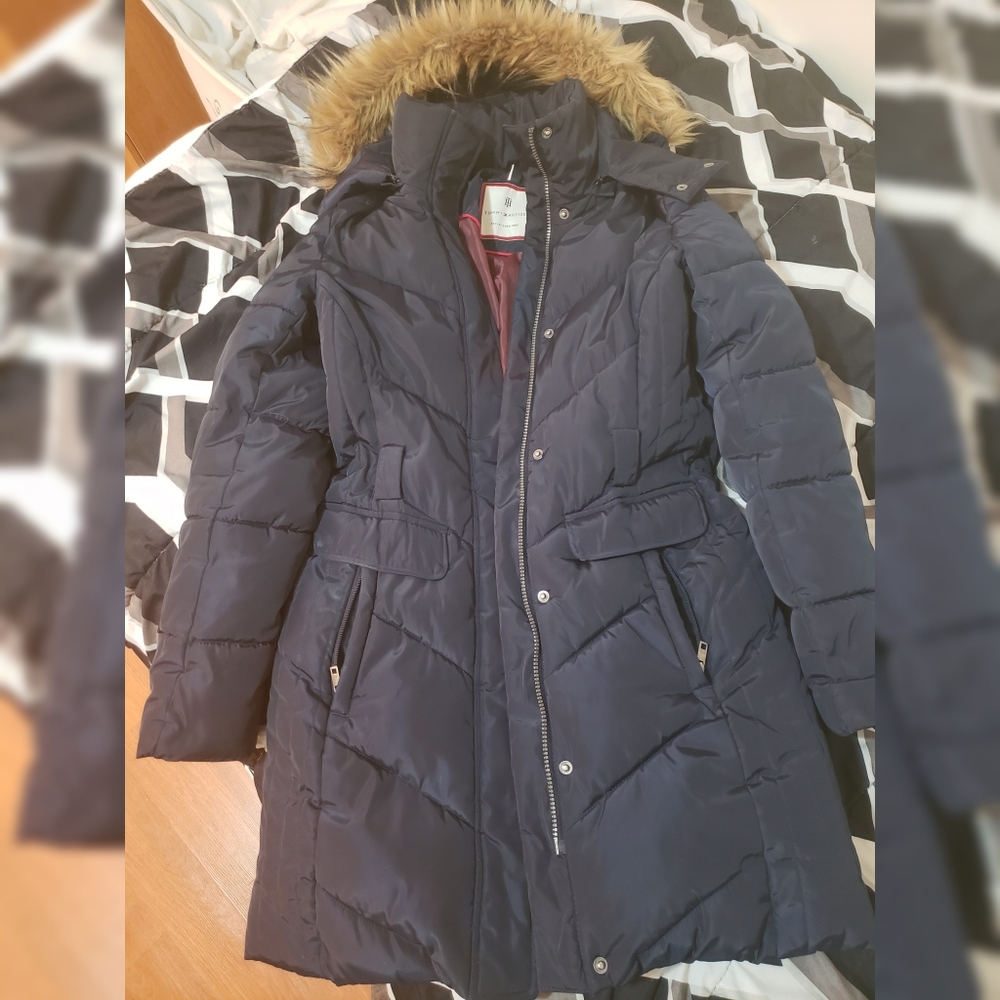 Navy Blue winter jacket Tommy Hilfiger XS
